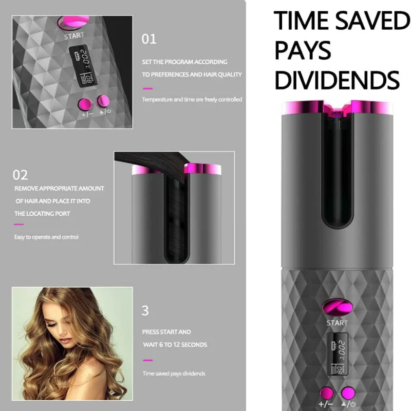 Bellé Curl: Effortless Cordless Curler