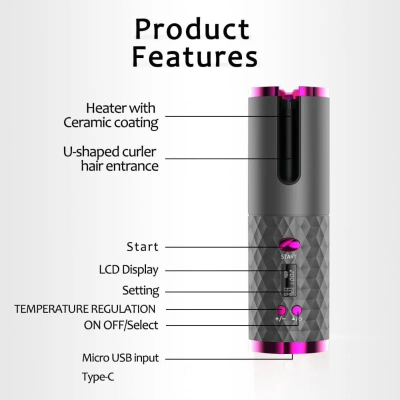 Bellé Curl: Effortless Cordless Curler